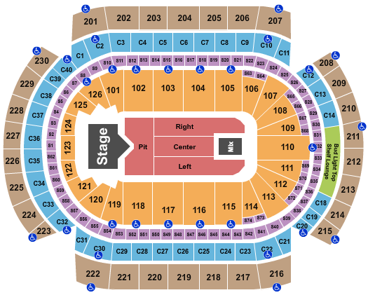Grand Casino Arena Seating Chart: Cody Johnson