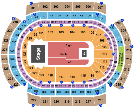 Grand Casino Arena Seating Chart: Endstage 4