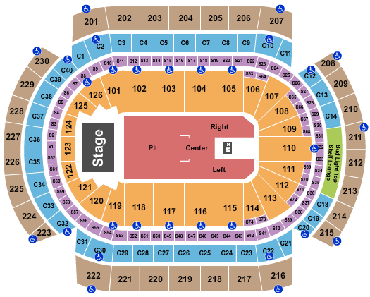 Grand Casino Arena Seating Chart: Johnny Blue Skies
