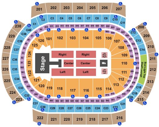 Grand Casino Arena Seating Chart: Jonas Brothers1