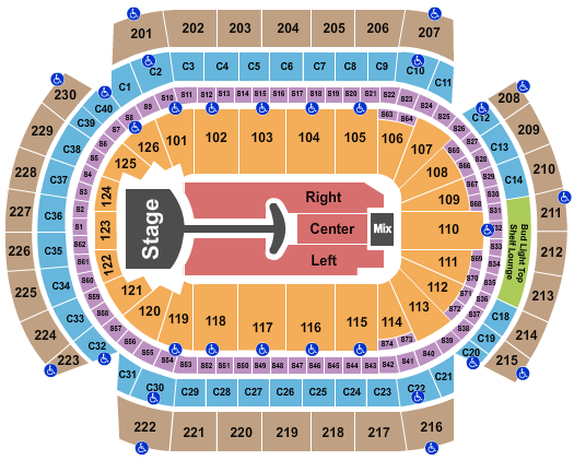 Grand Casino Arena Seating Chart: Lady Gaga