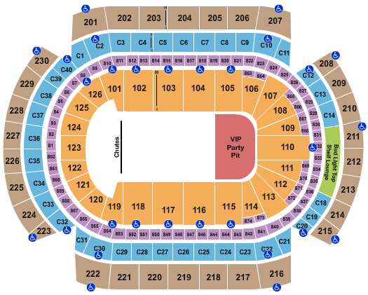Grand Casino Arena Seating Chart: Rodeo