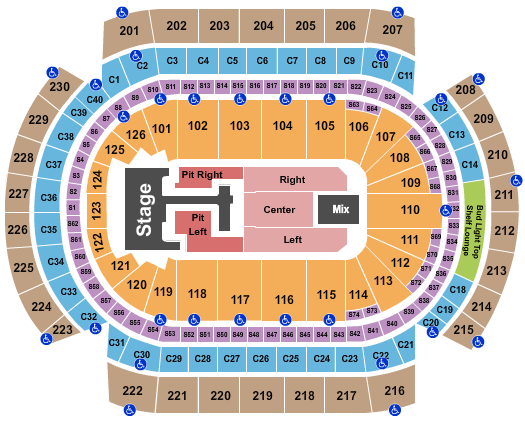 Grand Casino Arena Seating Chart: Teddy Swims