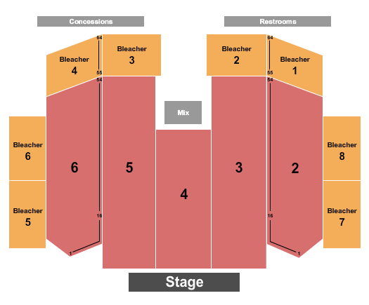 Grand Casino Hinckley Amphitheater Seating Chart: Endstage 2
