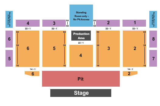 Grand Casino Hinckley Amphitheater Seating Chart: Endstage Pit