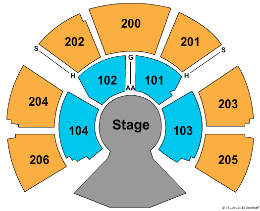 Grand Chapiteau Seating Chart