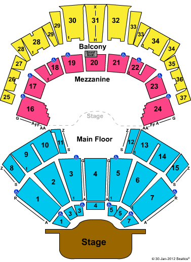 Grand Ole Opry House Seating Chart
