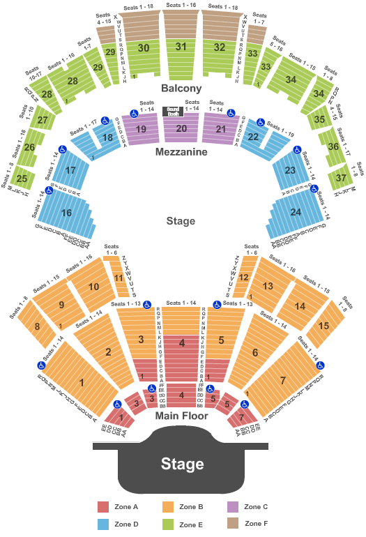 Gaylord Opryland Seating Chart