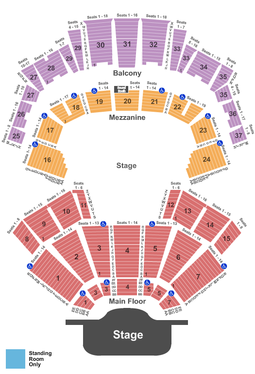 Grand Ole Opry House Seating Chart: Endstage 2