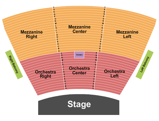Grand Sierra Theatre Seating Chart: Endstage 3