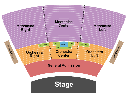 Grand Sierra Theatre Seating Chart: Endstage GA Pit 2