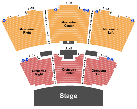 Grand Sierra Theatre Map