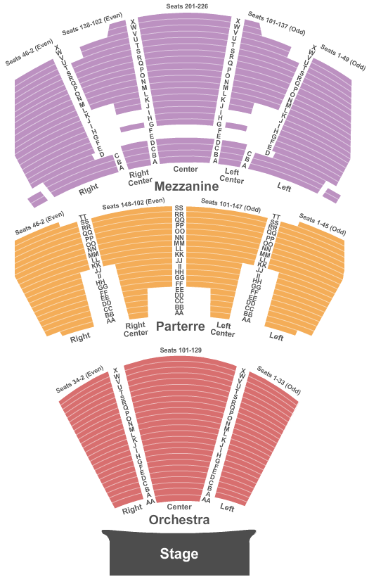 Premier Theater At Foxwoods Seating Chart