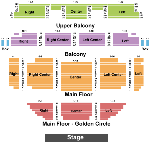 The Grand Theatre - Wausau Seating Chart: Endstage