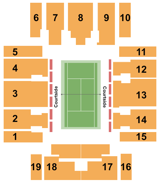 Grandstand At Hard Rock Stadium Seating Chart: Center Stage