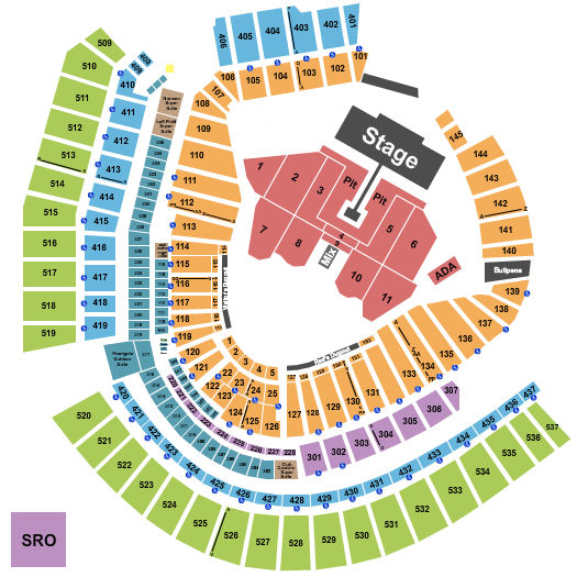 Great American Ball Park Seating Chart: Green Day 2024