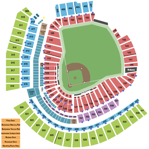 Great American Ball Park Seating Chart: Baseball