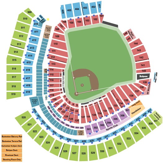 Great American Ball Park Seating Chart: Baseball