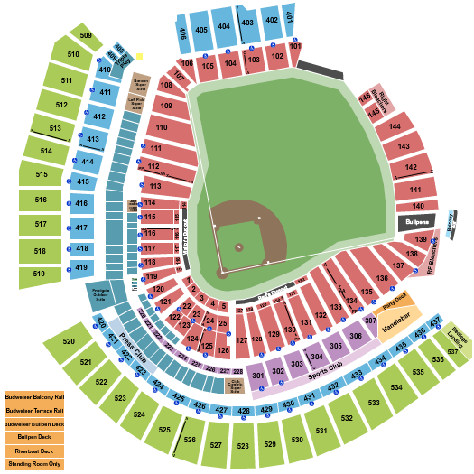 Great American Ball Park Seating Chart: Baseball