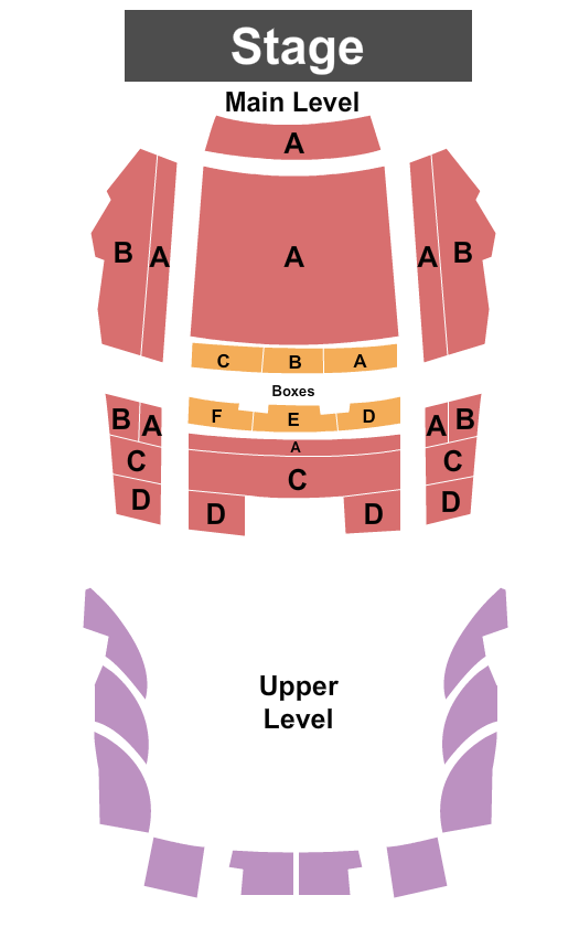 Great Lakes Center For the Arts Seating Chart: End Stage