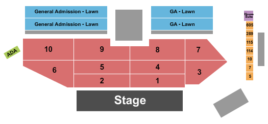 Great Park Live Seating Chart: Endstage 2