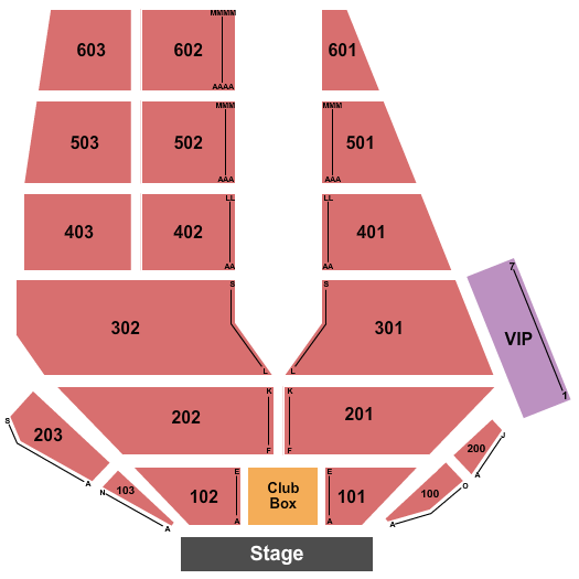 Great Park Live Seating Chart: Endstage 3