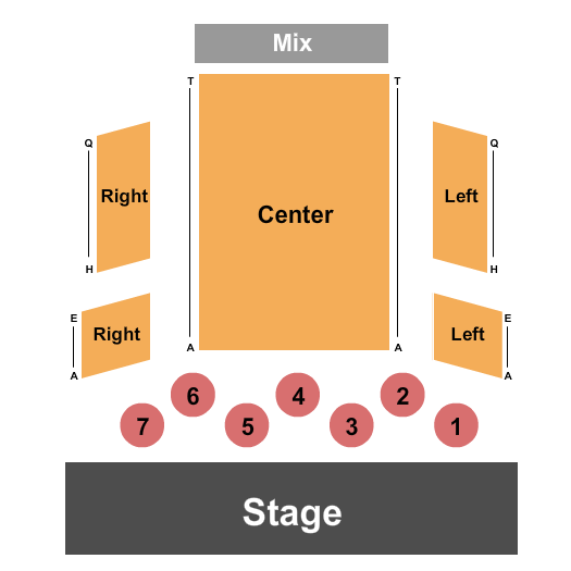 Great Star Theater Seating Chart: Endstage