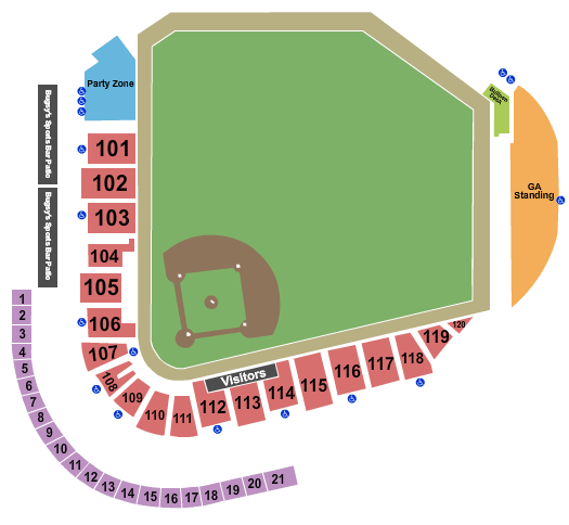 Albuquerque Isotopes Park Seating Chart