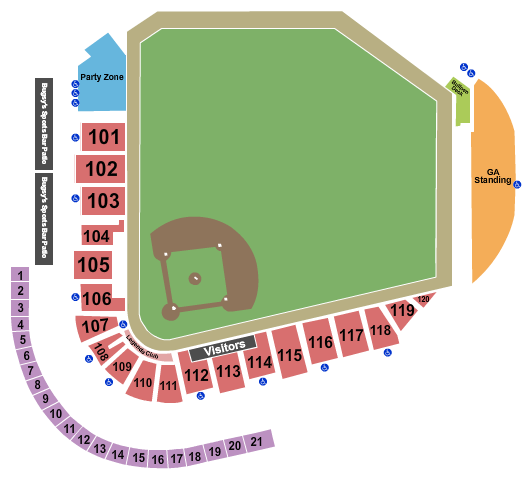 Greater Nevada Field Seating Chart: Baseball