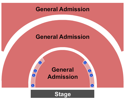 Greek Theatre - U.C. Berkeley Seating Chart: Endstage GA/ADA