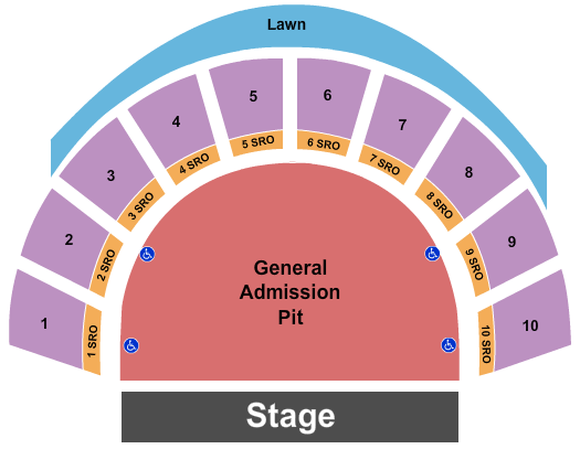 Greek Theatre - U.C. Berkeley Seating Chart: Old Dominion