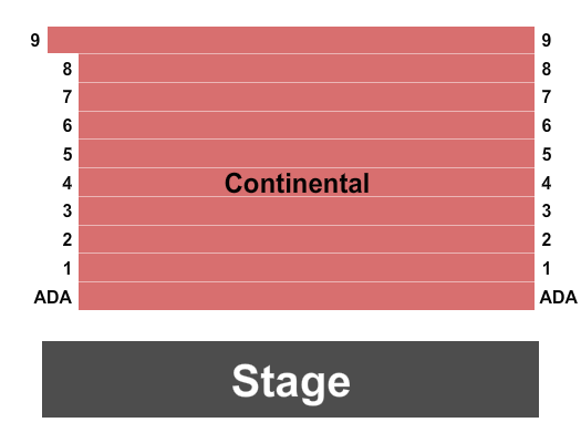 Greenbrier Valley Theatre Seating Chart: Endstage