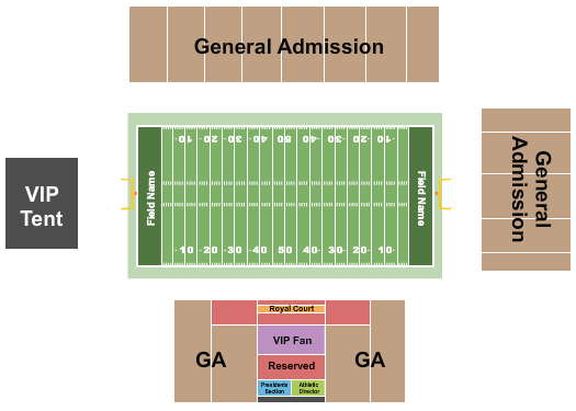 Greene Stadium Map
