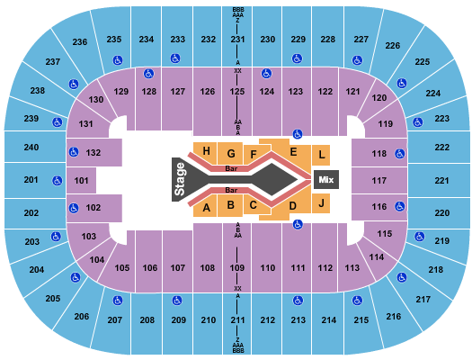 First Horizon Coliseum At Greensboro Complex Seating Chart: Blake Shelton