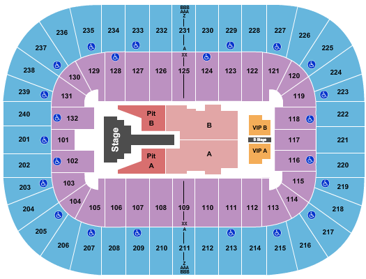Greensboro Coliseum At Greensboro Coliseum Complex Seating Chart: Brandon Lake