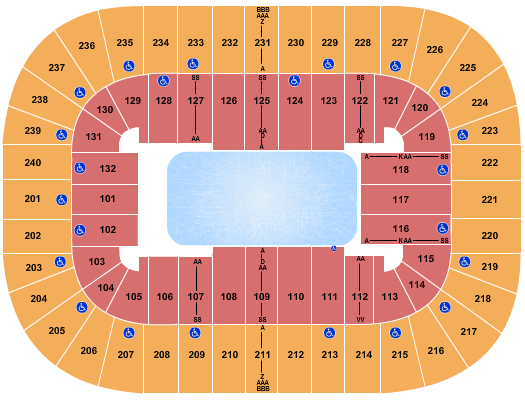 First Horizon Coliseum At Greensboro Complex Seating Chart: Disney On Ice