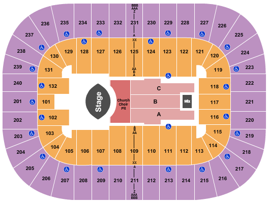 First Horizon Coliseum At Greensboro Complex Seating Chart: Eric Church