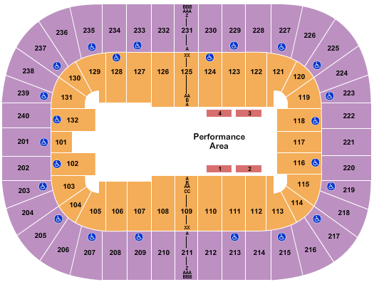 Greensboro Coliseum At Greensboro Coliseum Complex Seating Chart: Jurassic World