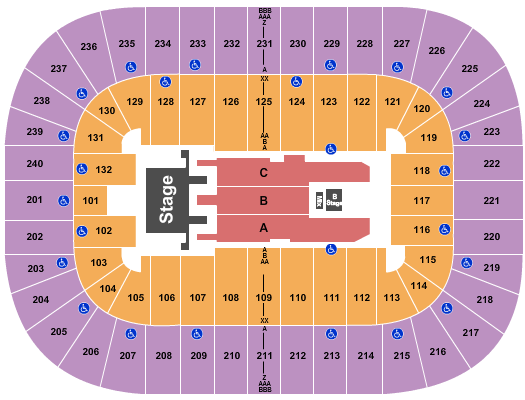 First Horizon Coliseum At Greensboro Complex Seating Chart: Mana