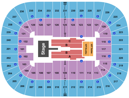 First Horizon Coliseum At First Horizon Coliseum Complex Seating Chart: Mary J. Blige