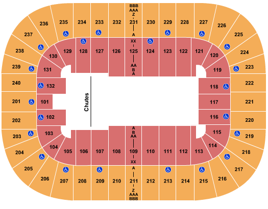 Greensboro Coliseum At Greensboro Coliseum Complex Seating Chart: PBR
