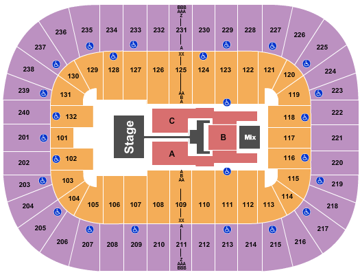 Greensboro Coliseum At Greensboro Coliseum Complex Seating Chart: TobyMac