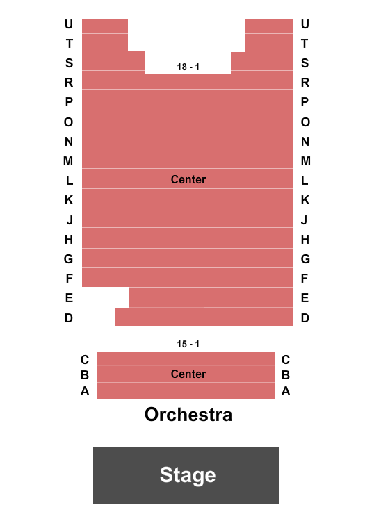 Greenwin Theatre at Meridian Arts Centre Seating Chart
