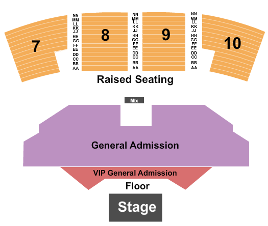 Grey Eagle Resort & Casino Seating Chart: General Admission