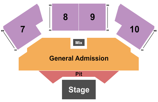 Grey Eagle Resort & Casino Seating Chart: Endstage GA Pit