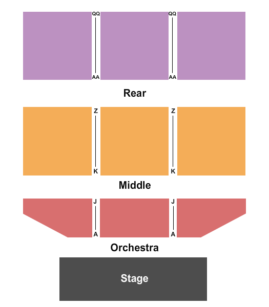 First Financial Music Hall at the Griffin Seating Chart: End Stage