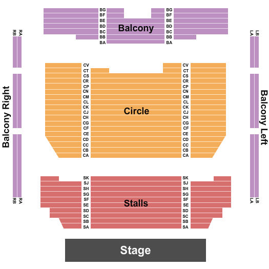 Grimsby Auditorium Seating Chart: Endstage 2