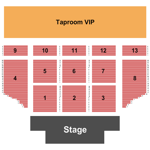 Grind City Amphitheater Seating Chart: Endstage Tap