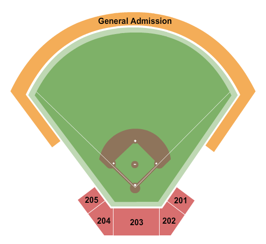 Grizzly Softball Field Seating Chart: Softball