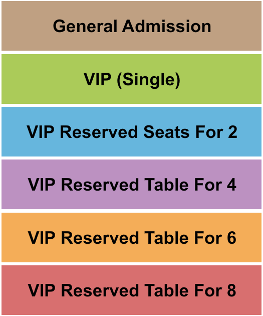 Grog Shop Seating Chart: GA/VIP/Tables